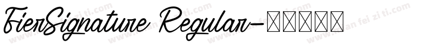 FierSignature Regular字体转换